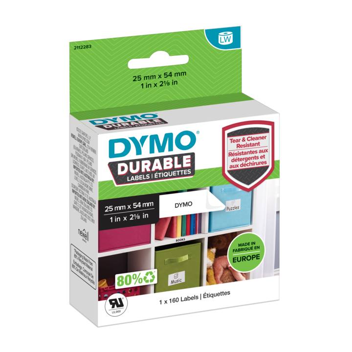 Dymo 2112283 duurzame LabelWriter etiketten 25x54mm