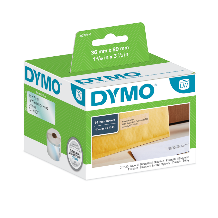 Dymo 99013 kunststof etiketten 36x89mm