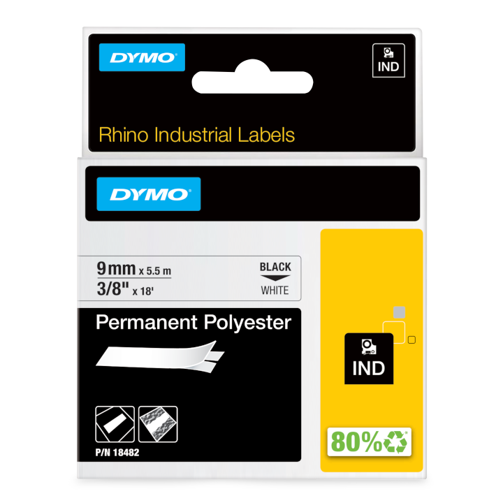 Rhino 18482 9mm Permanent Polyester