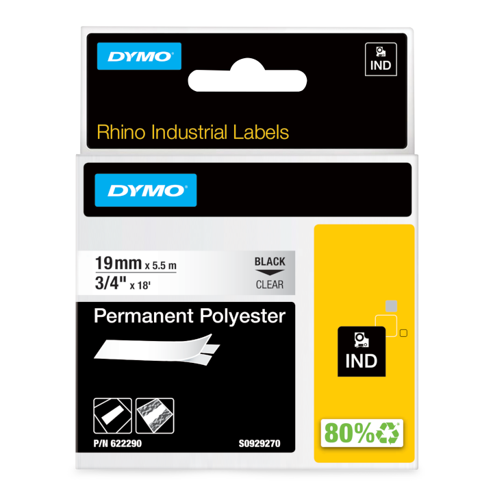Rhino 622290 19mm Permanent Polyester