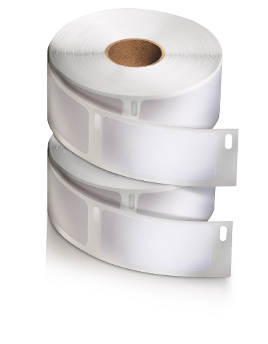 Voorbeeld van een Dymo 99010 blanco adres etiket Voorbeeld van een Dymo 99010 blanco adres etiket