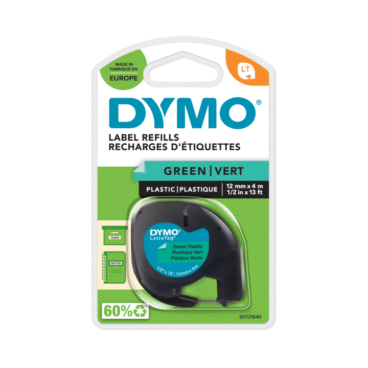 Dymo LetraTag tape green Dymo LetraTag tape green