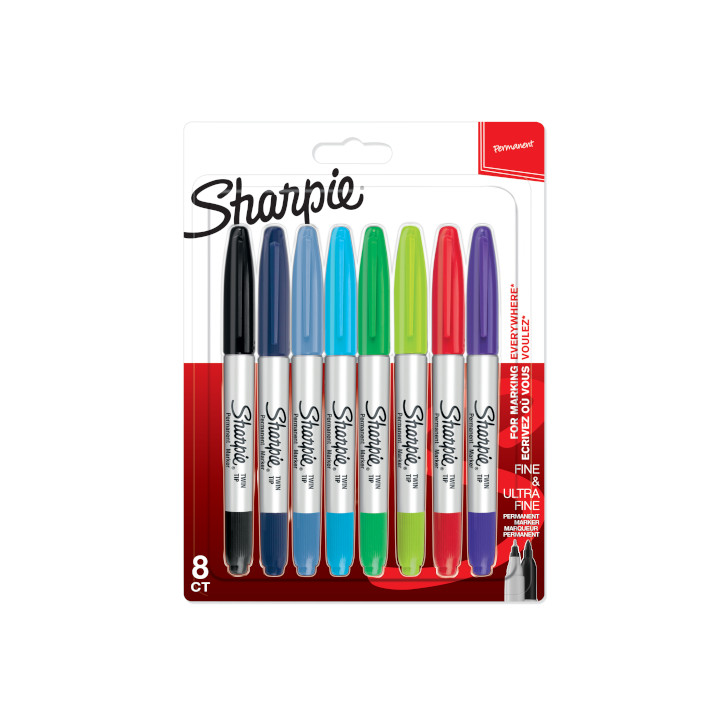 Sharpie Viltstift rond 0.5mm 12 stuks assorti